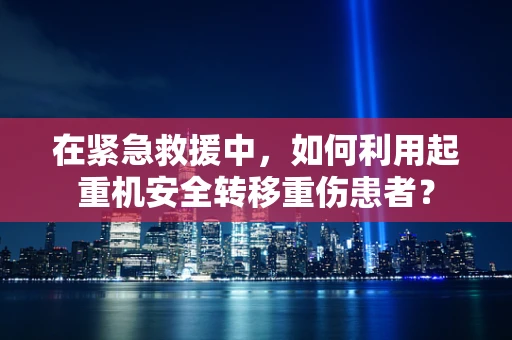 在紧急救援中，如何利用起重机安全转移重伤患者？